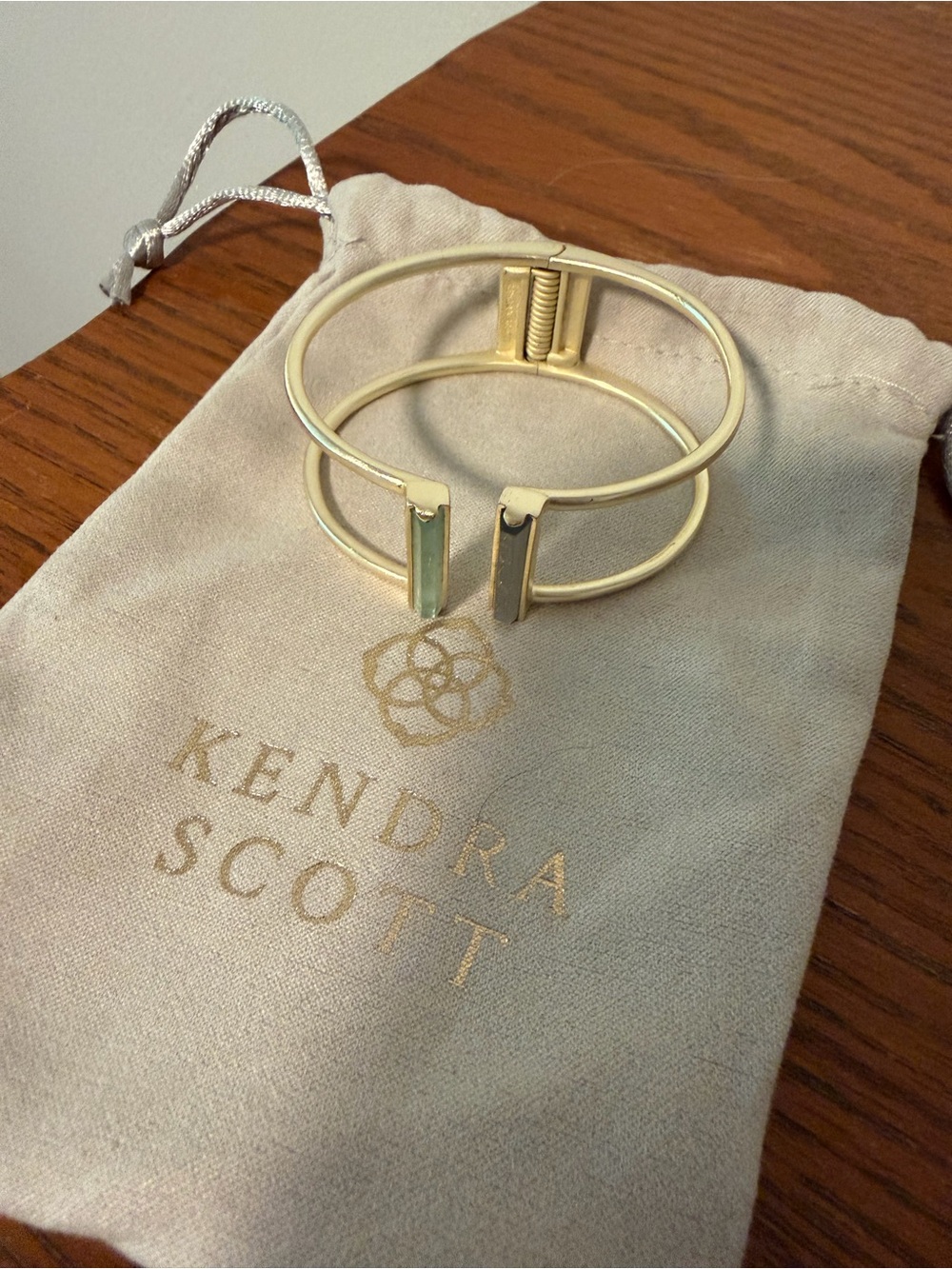 Kendra Scott Gold Double Bar Open Cuff Bracelet